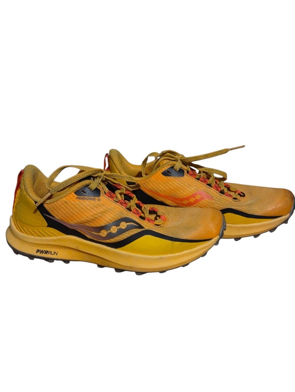 Saucony Peregrine 12 Trail Running Shoes Womens Size 7 Yellow PWRRUN S10737-16 - Picture 3 of 11